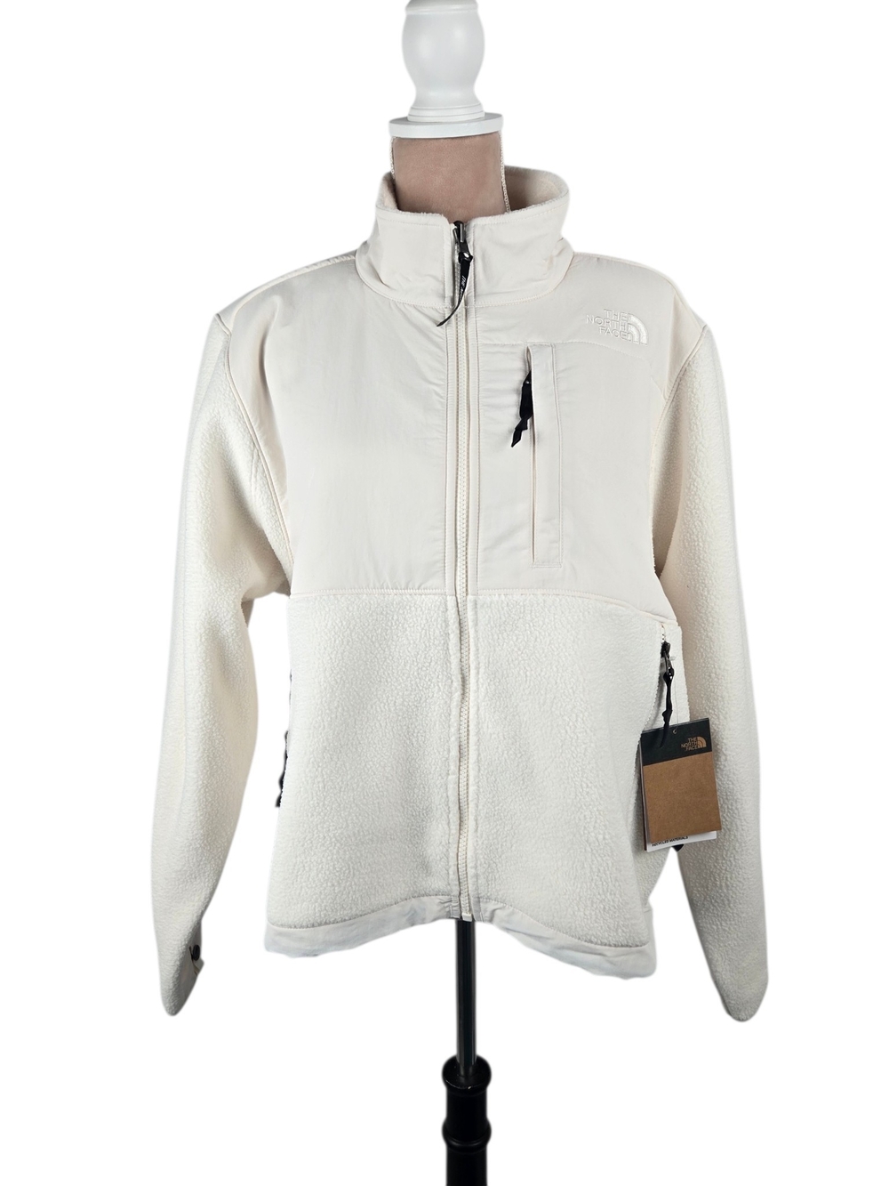 The North Face Retro Denali Fleece Jacket NWT Full Zip White Dune XL